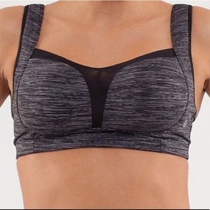 Lululemon Light Heathered gray tata tamer bra